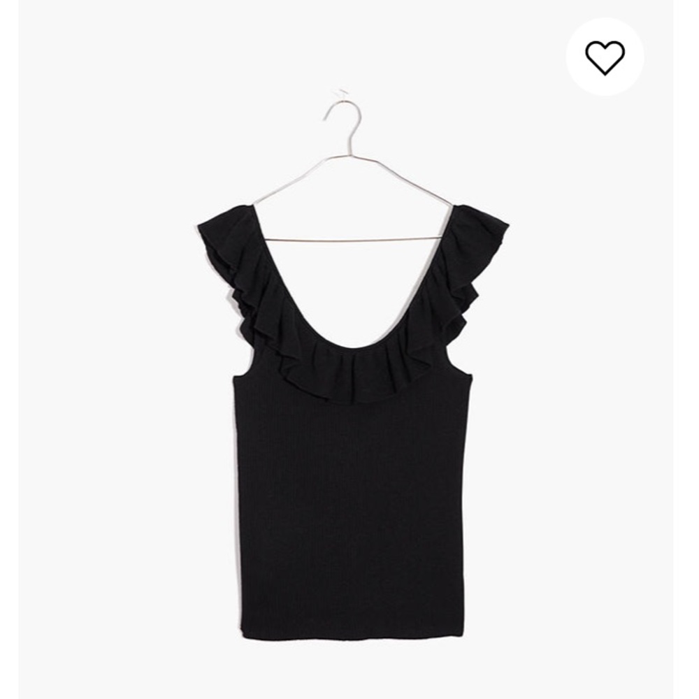 Madewell ruffle sweater tank, XS ✨ Final Price